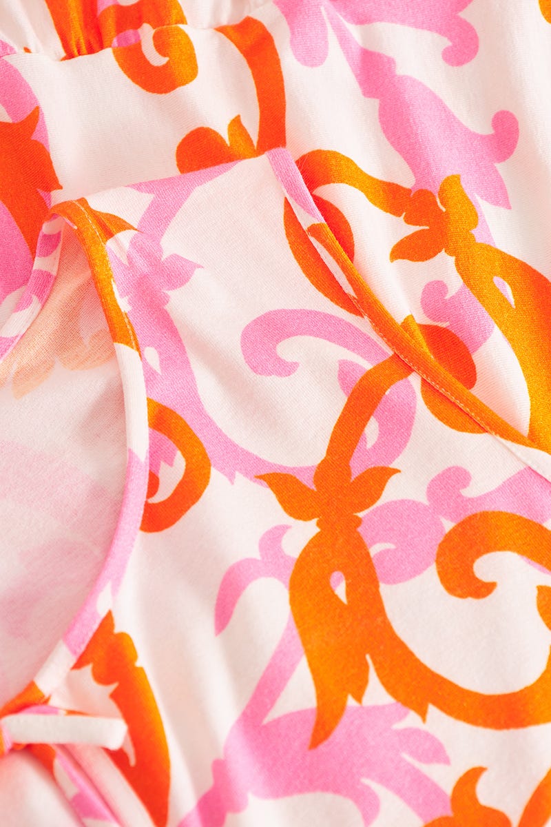 Detailbild 1 von Strandkleid Ärmellos im romantischen Ornament-Print Viskose/Elasthan
