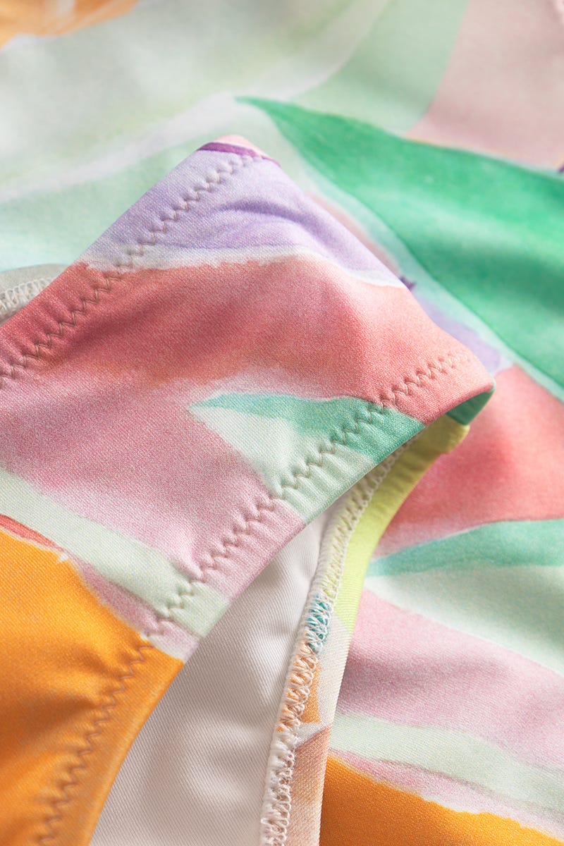 Detailbild 3 von Bikini im farbenfrohen Palmen-Druck