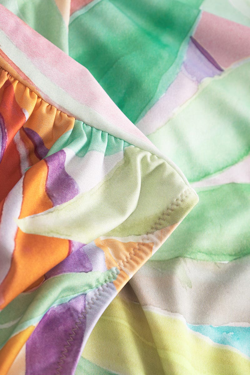 Detailbild 3 von Badeanzug im farbenfrohen Palmen-Druck