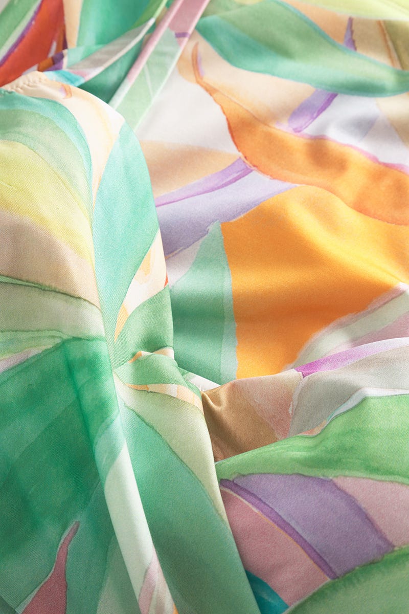 Detailbild 1 von Tankini im farbenfrohen Palmen-Druck