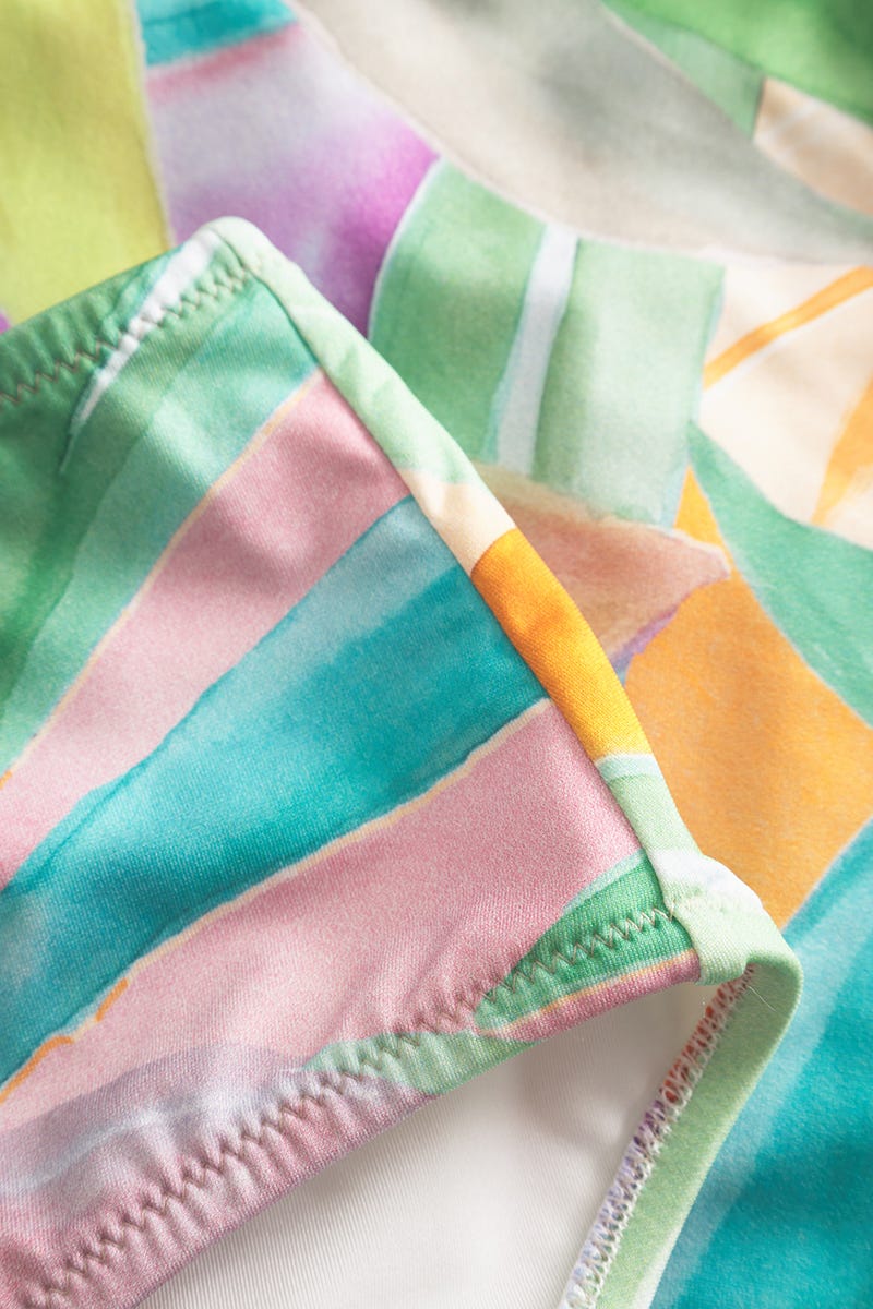 Detailbild 3 von Tankini im farbenfrohen Palmen-Druck