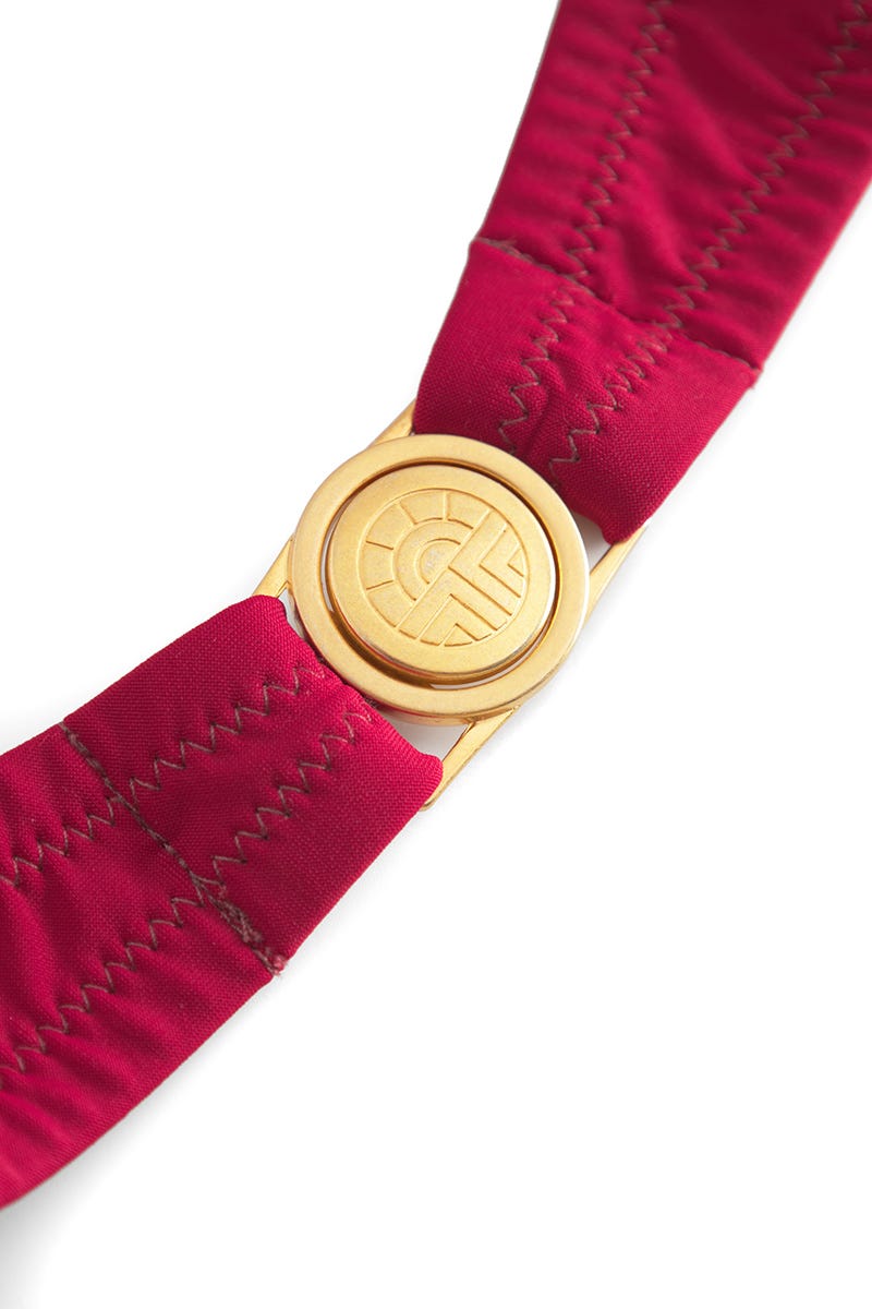 Detailbild 2 von Bikini im farbenfrohen Streifenprint aus Glanzware