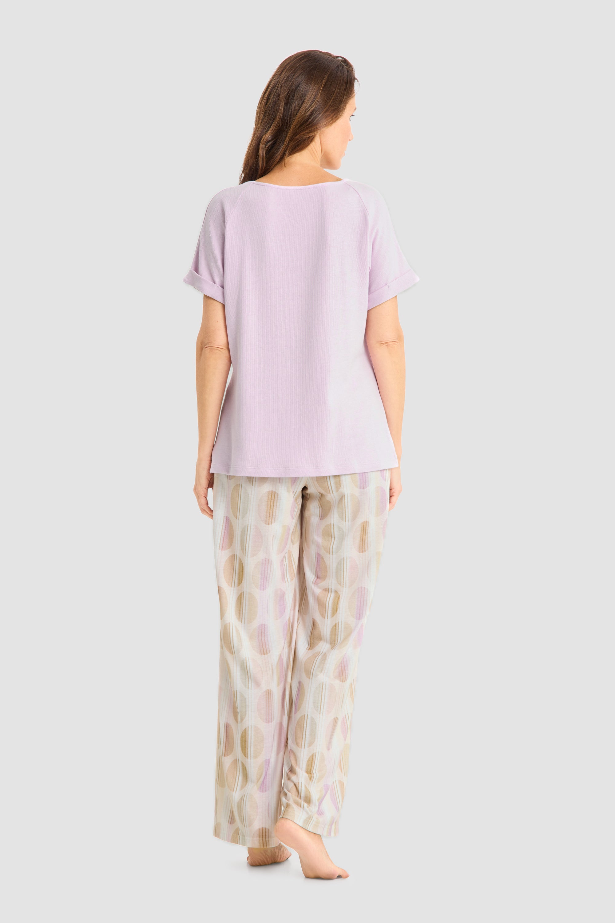 Rückansicht von Féraud Pyjama Lang, Kurzarm