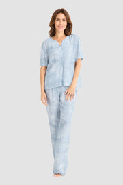 Frontalbild von Féraud Pyjama Lang, Kurzarm