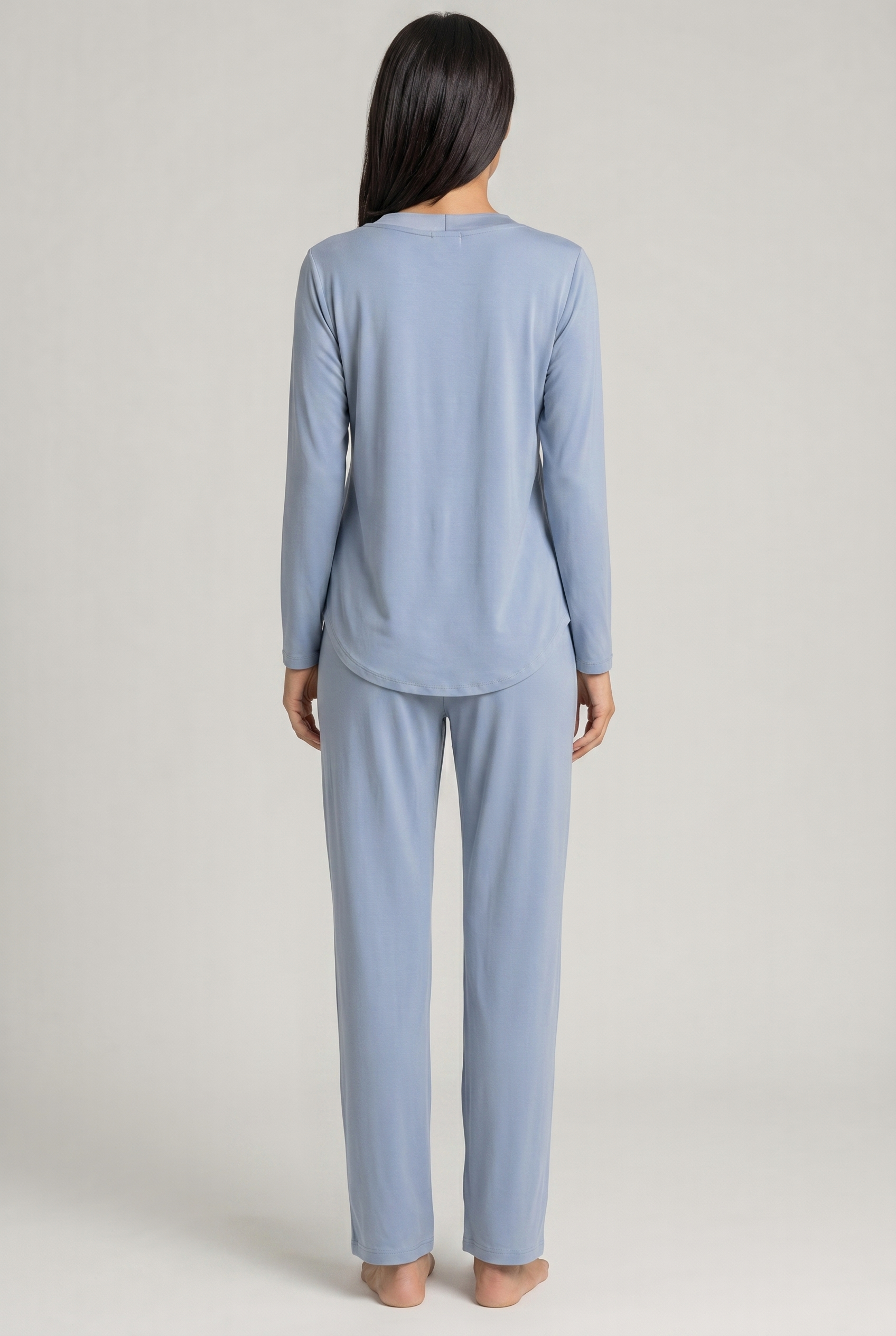 Rückansicht von Féraud Pyjama Lang, Langarm