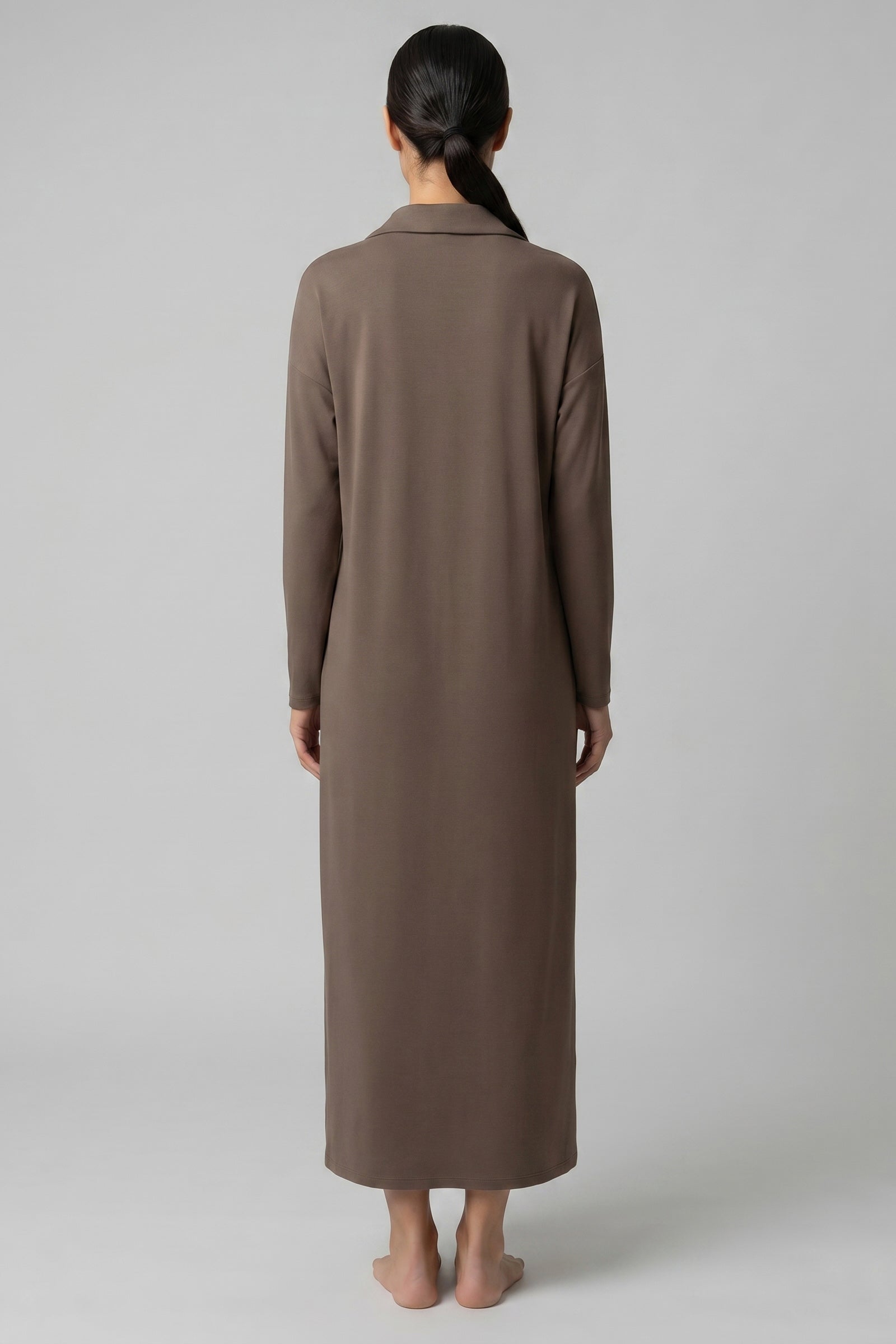 Rückansicht von Féraud Hauskleid Maxi