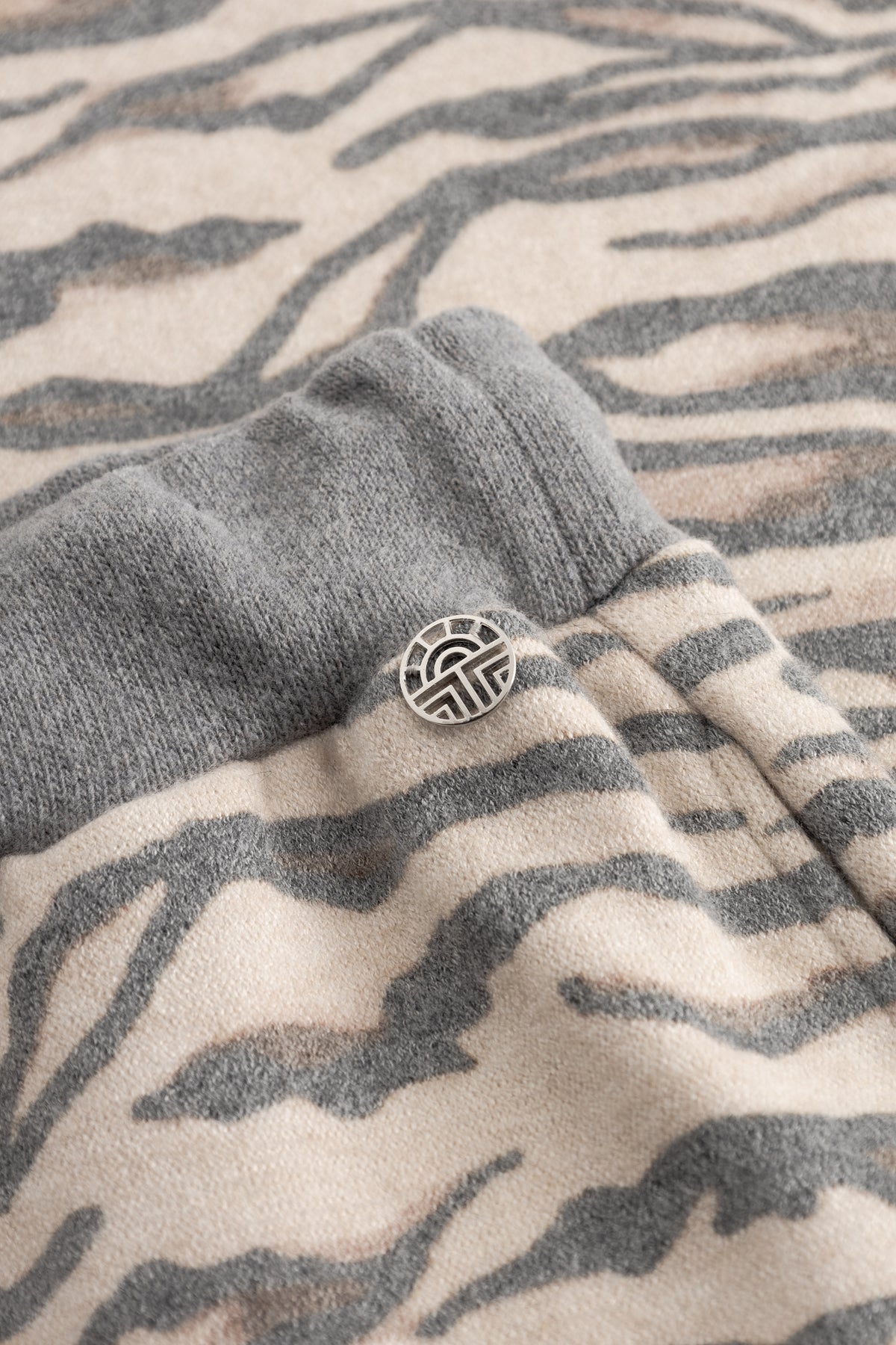 Féraud Pantalon long, maille zèbre