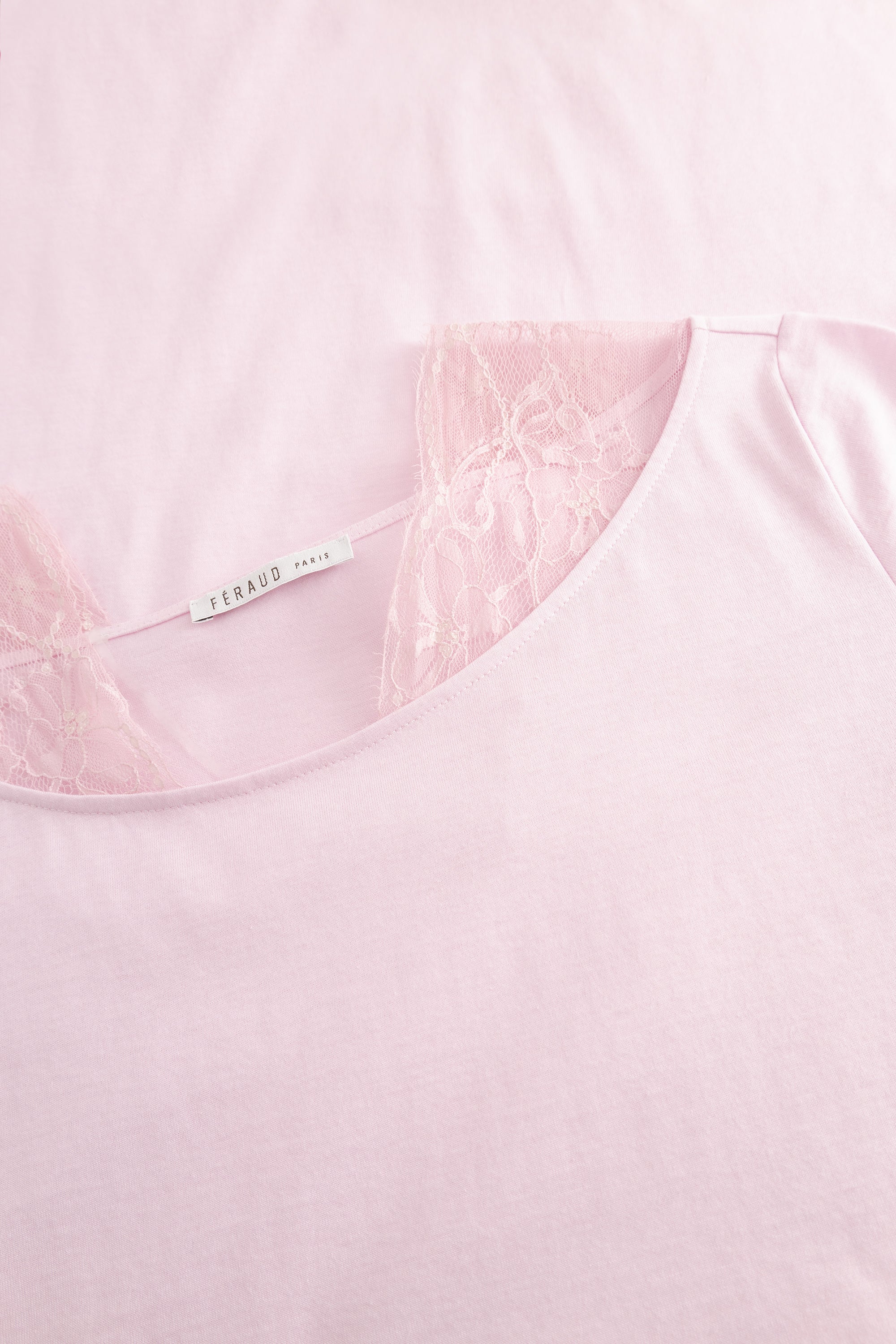 Féraud Chemise de nuit mi-longue, dentelle tissée