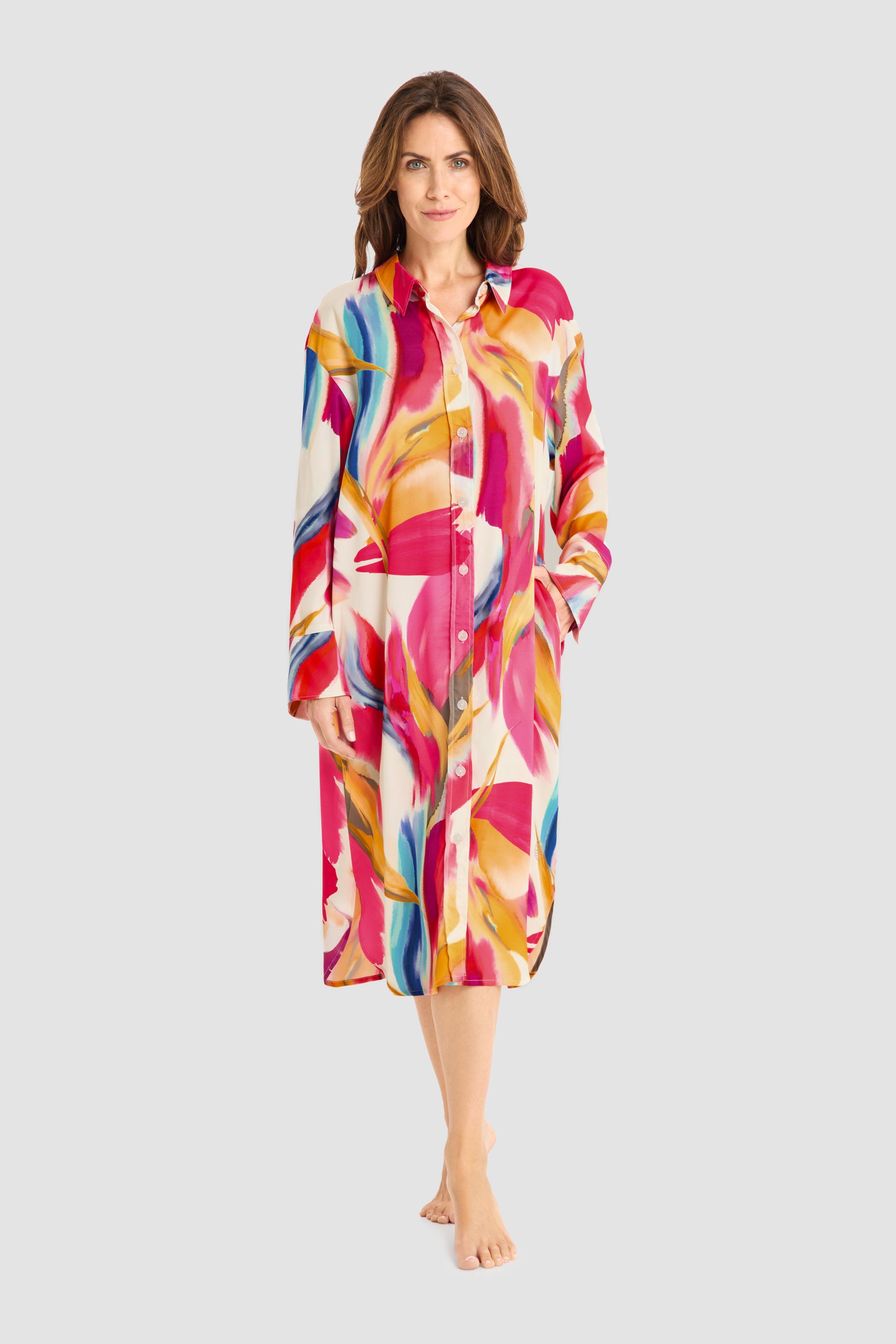 Frontalbild von Féraud Strandkleid Midi