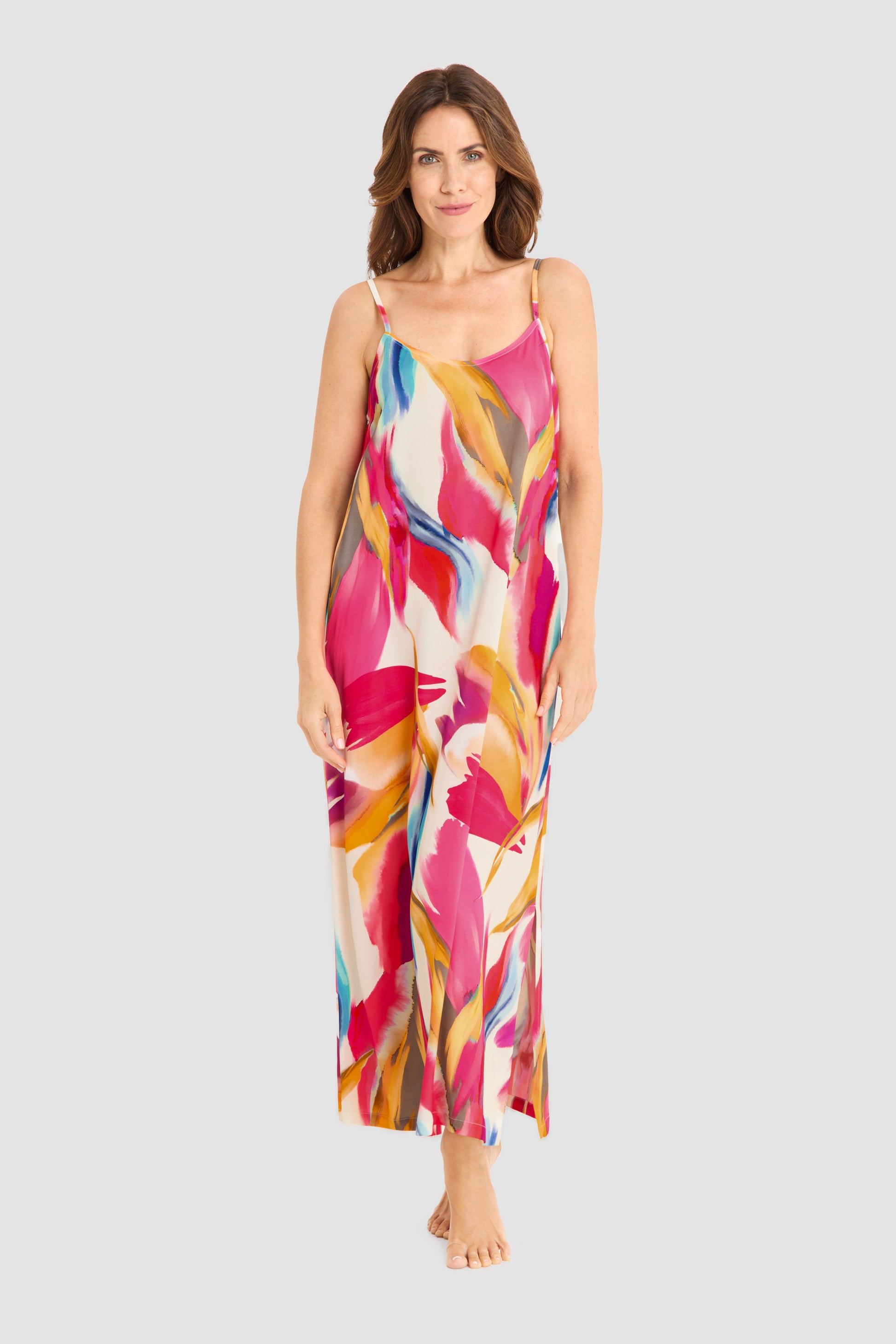 Frontalbild von Féraud Strandkleid Maxi