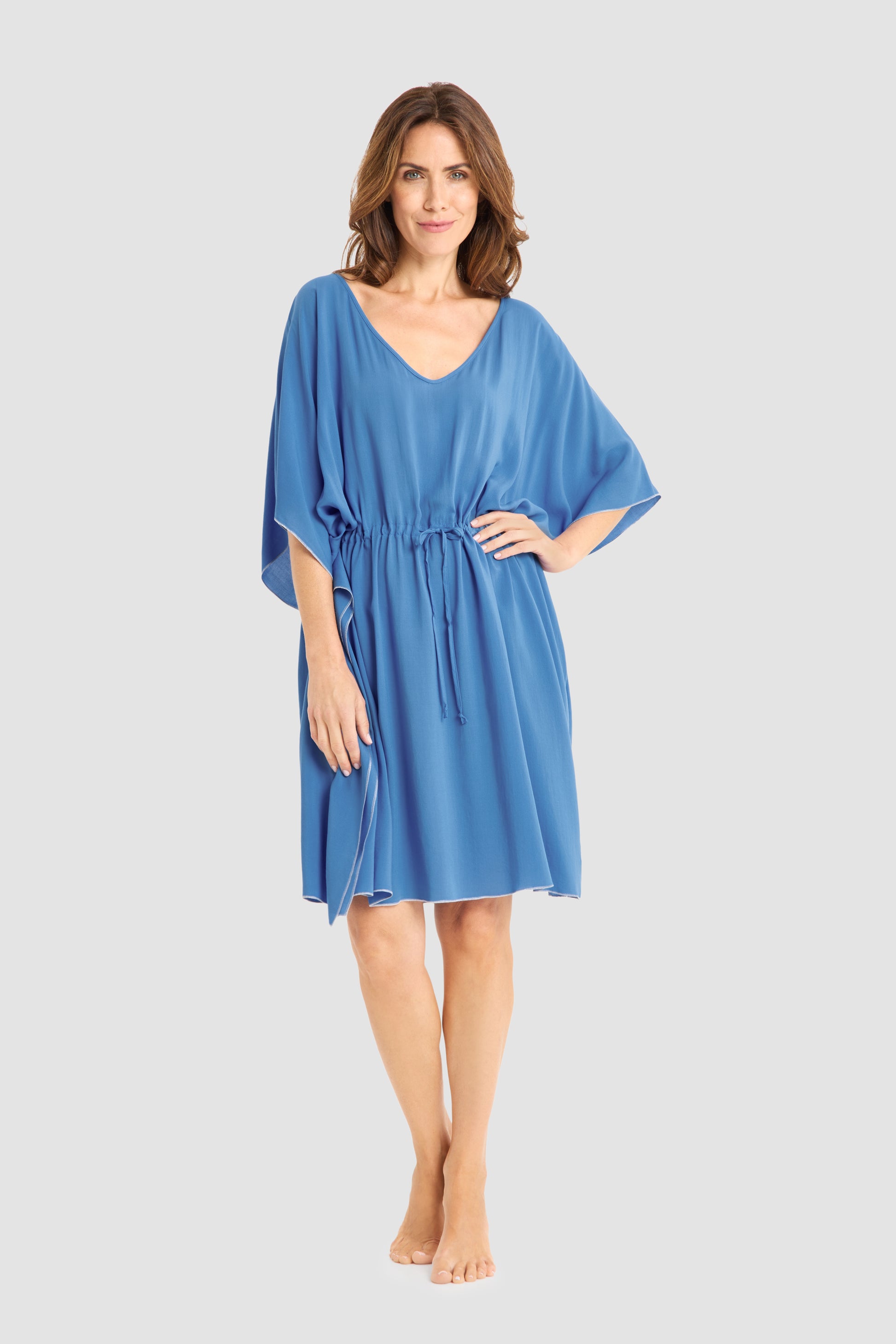 Frontalbild von Féraud Strandkleid Knielang