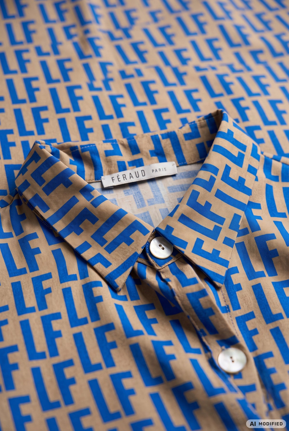 Féraud Strandkleid Kurz, Logo-Druck