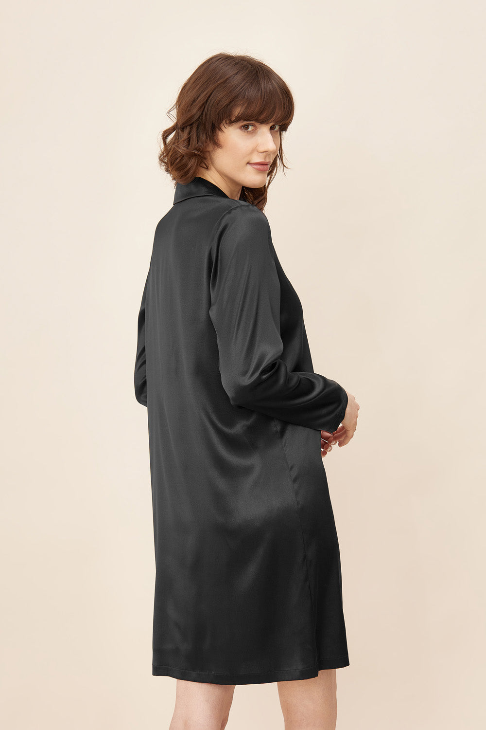 Rückansicht von Féraud Nachthemd Knielang