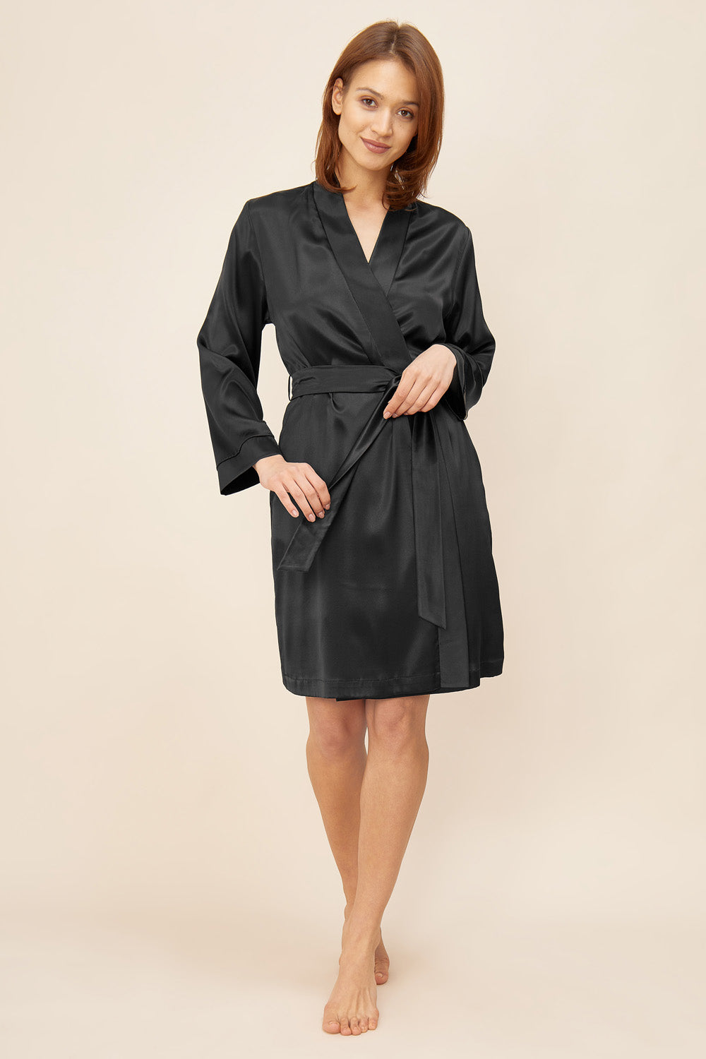 Frontalbild von Féraud Mantel Knielang