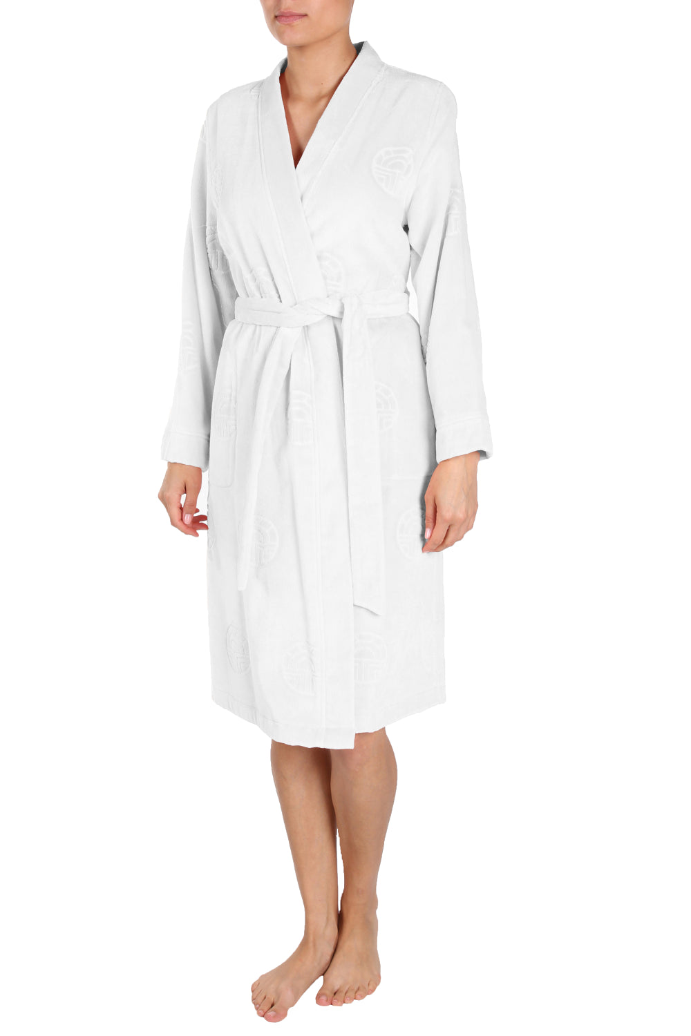 Frontalbild von Féraud Mantel Knielang