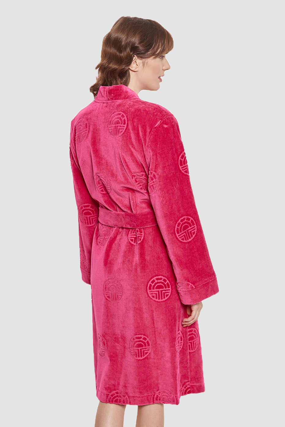 Féraud Midi Bathrobe, Jacquard