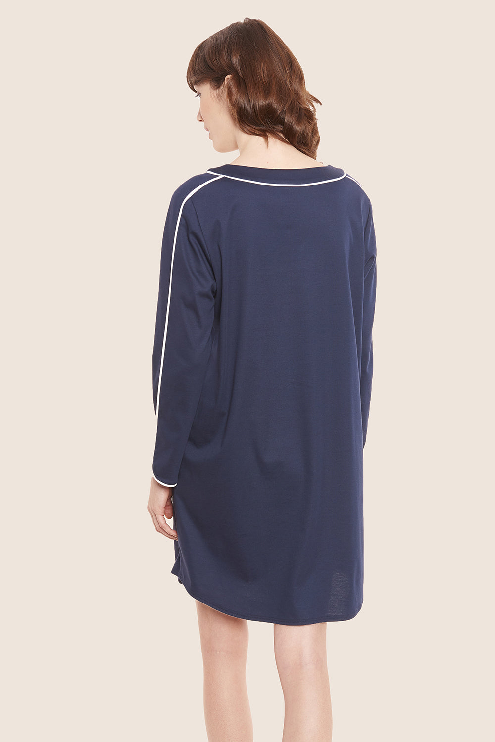 Rückansicht von Féraud Nachthemd Knielang