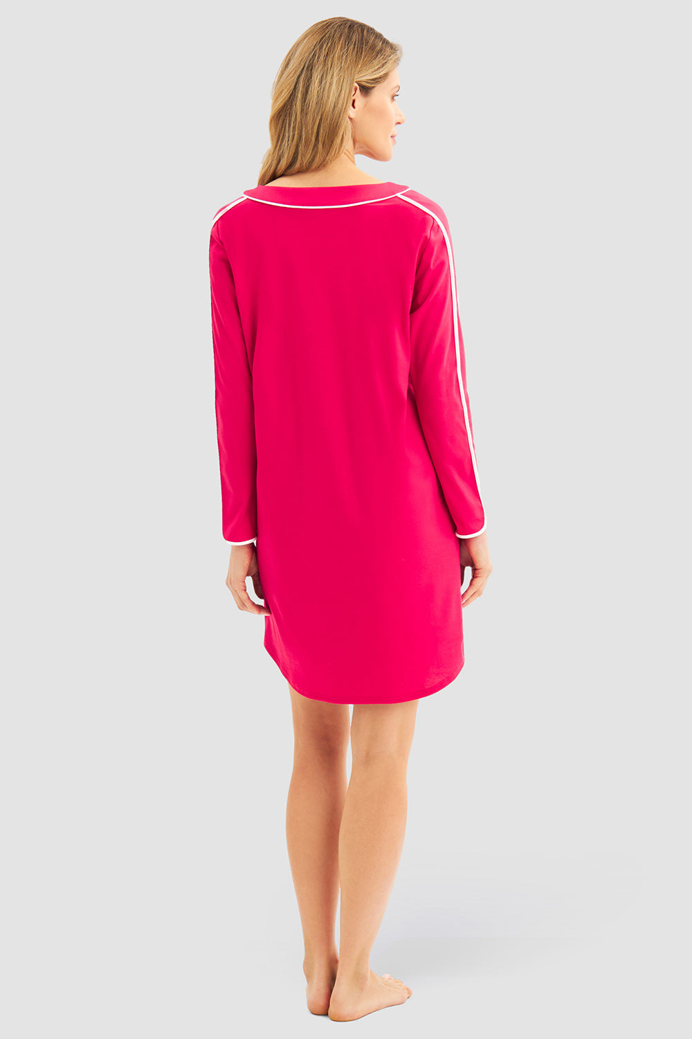 Rückansicht von Féraud Nachthemd Knielang