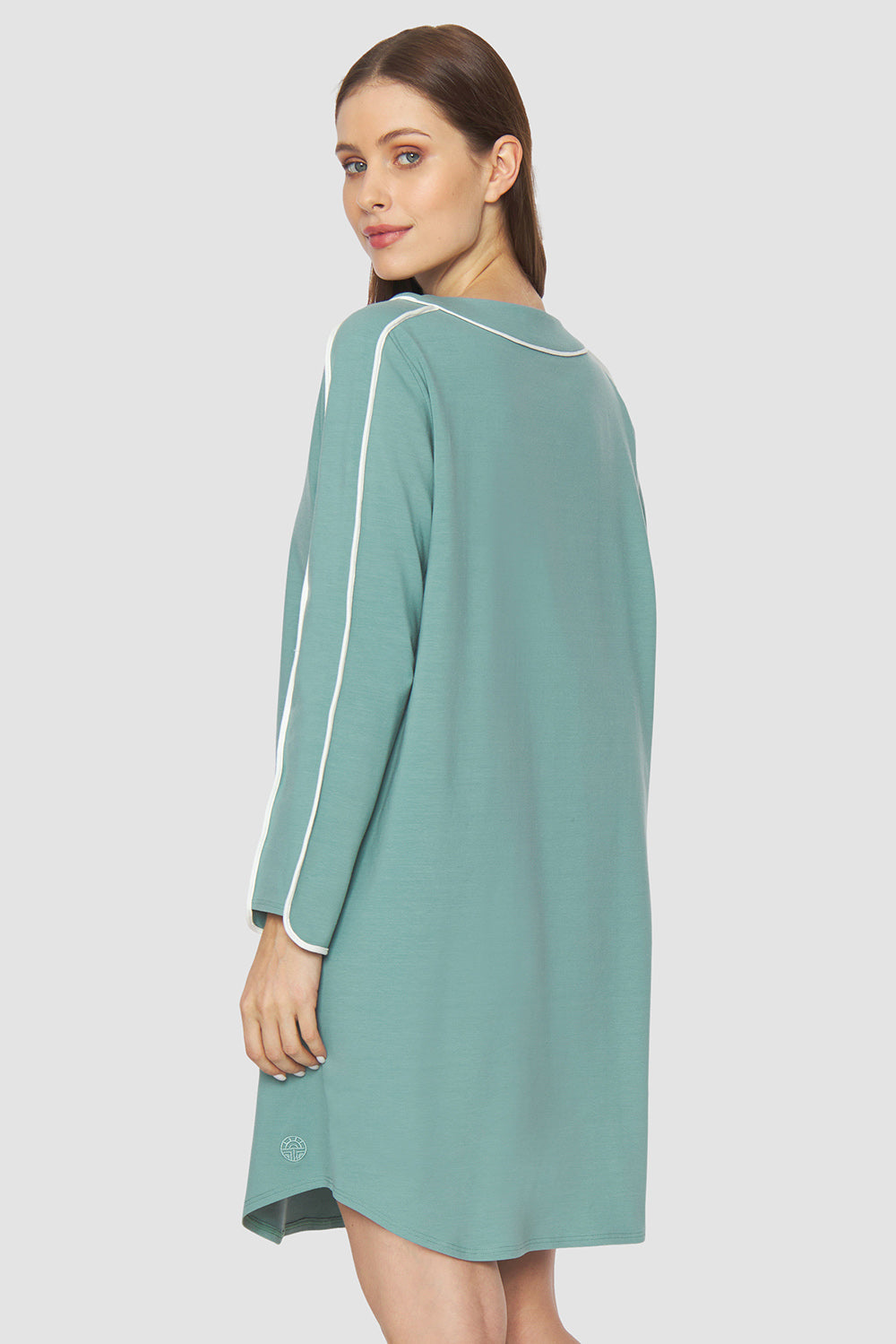 Rückansicht von Féraud Nachthemd Knielang