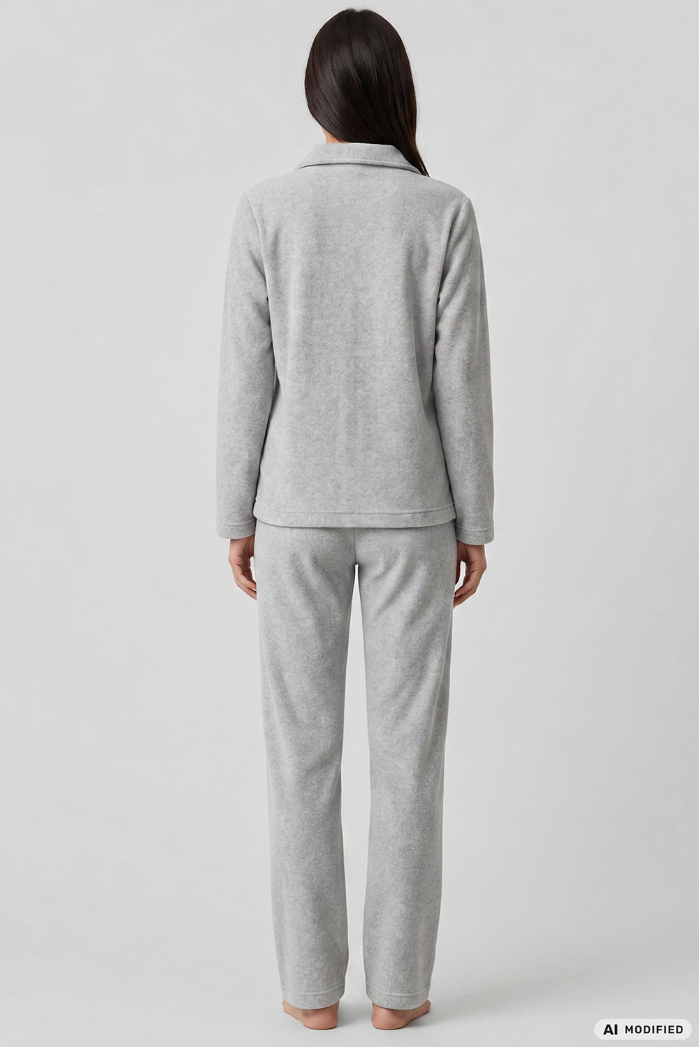 Féraud Hausanzug Lang, Fleece mit Knöpfen
