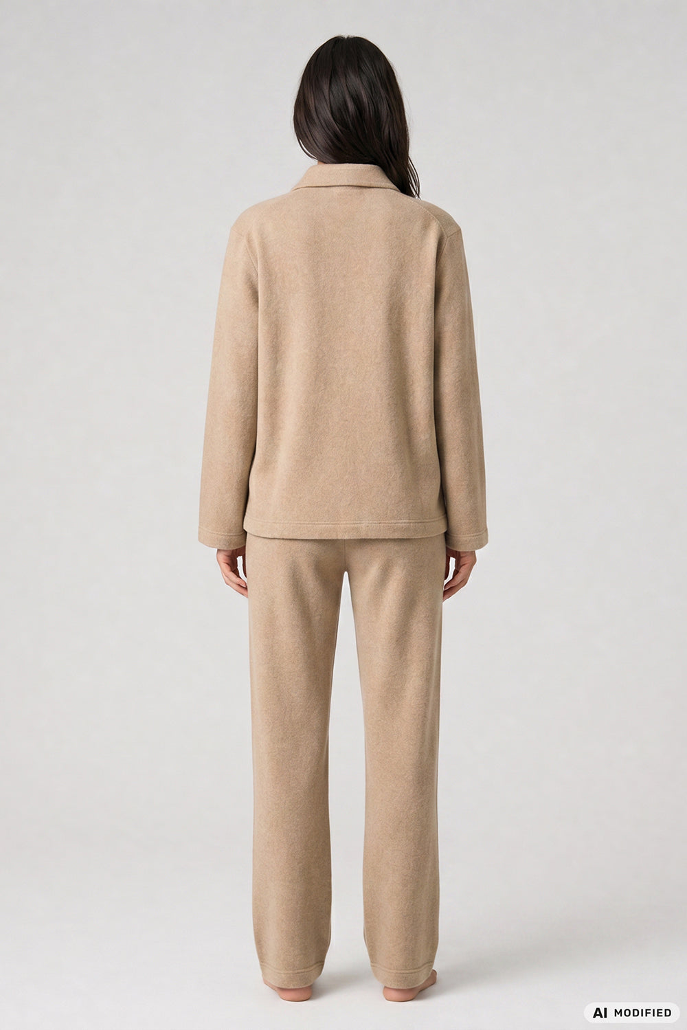 Féraud Hausanzug Lang, Fleece mit Knöpfen