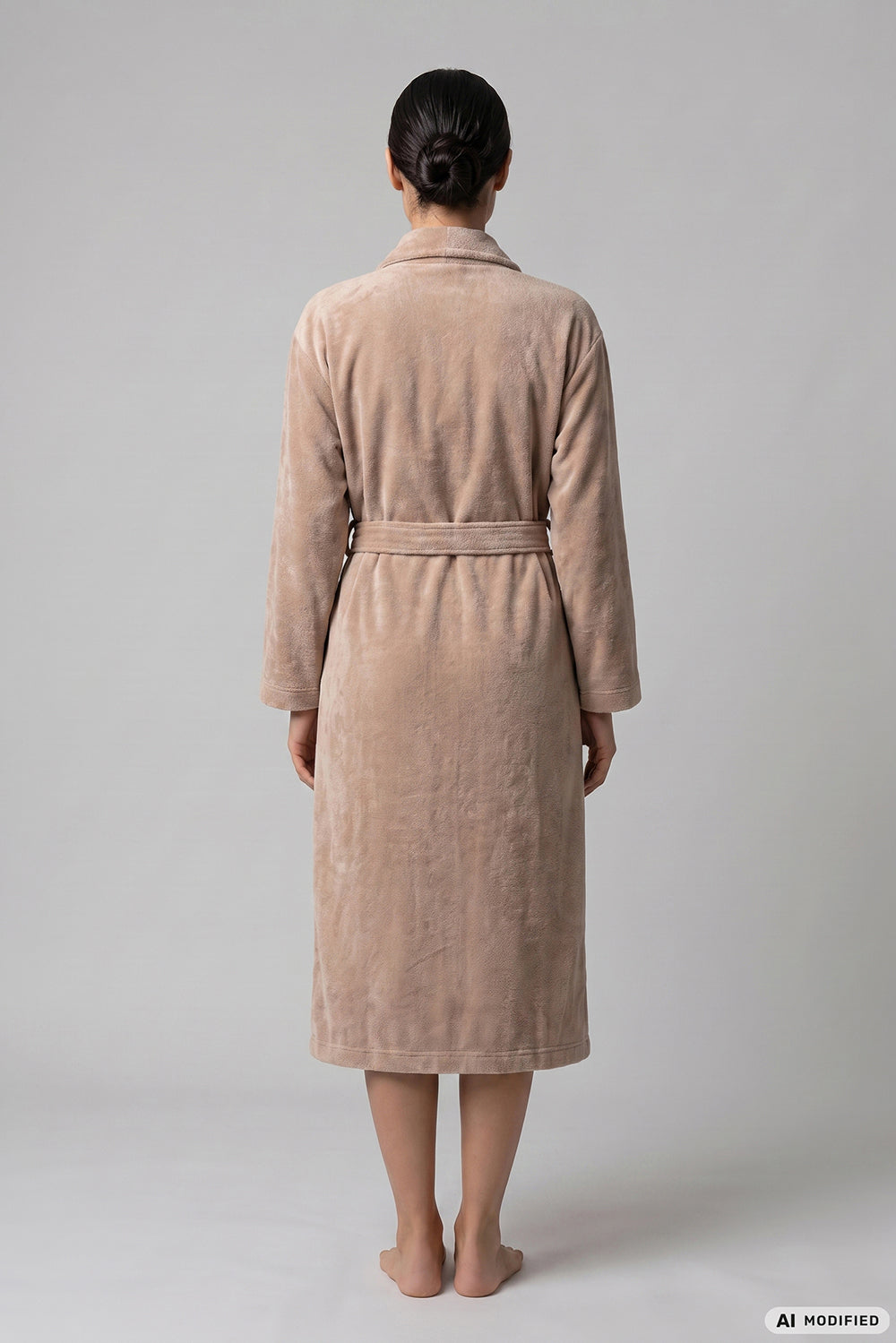 Féraud Morgenmantel Lang, Fleece Wickelform