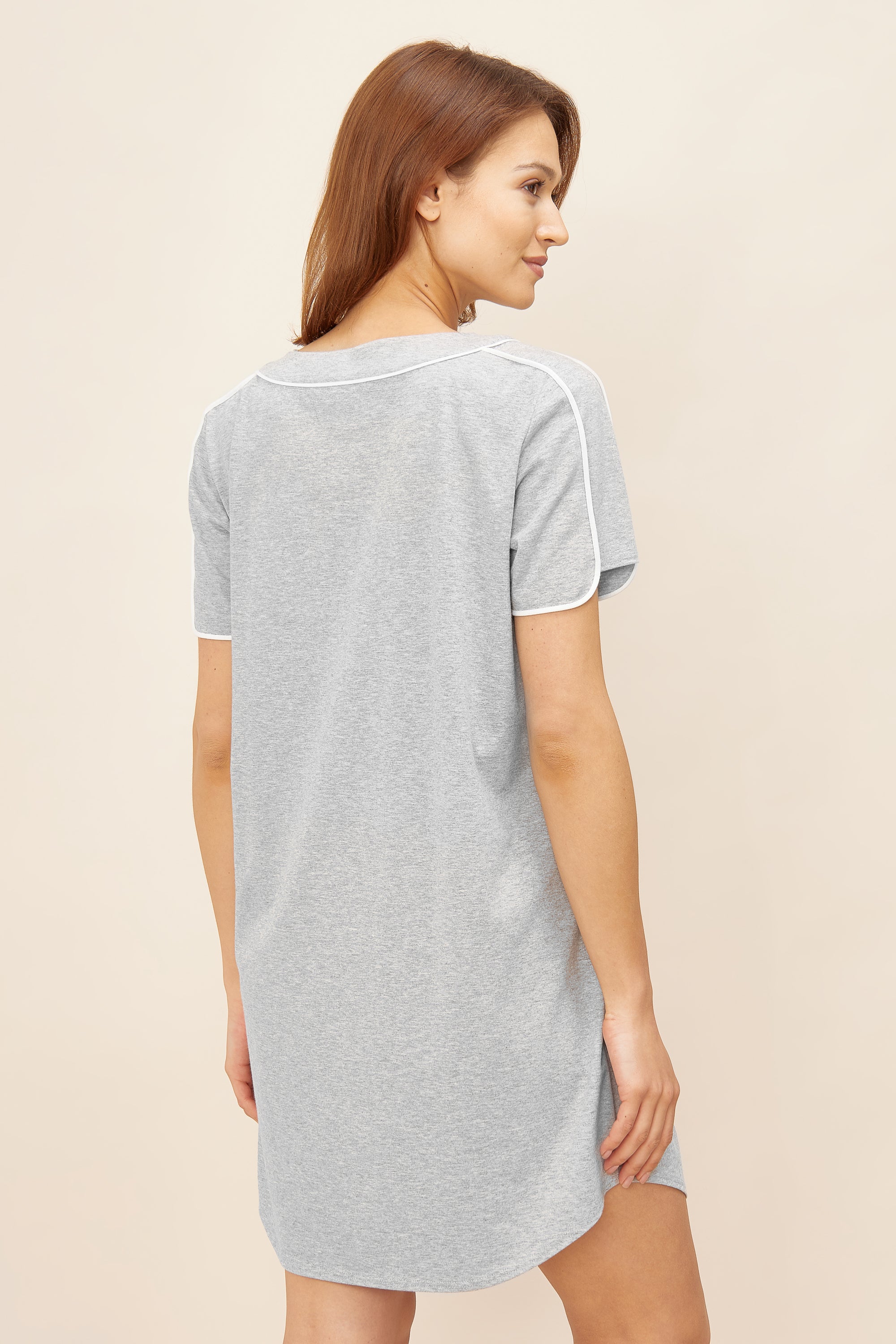 Rückansicht von Féraud Nachthemd Knielang