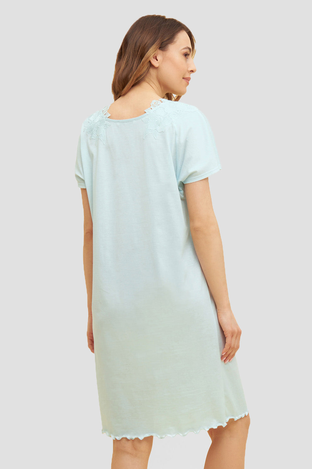 Rückansicht von Féraud Nachthemd Knielang