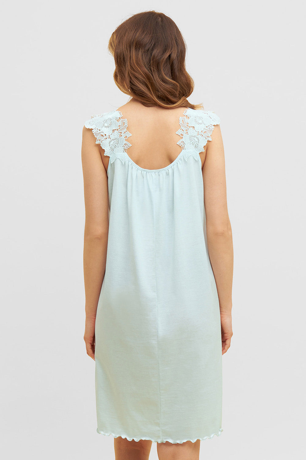 Rückansicht von Féraud Nachthemd Knielang