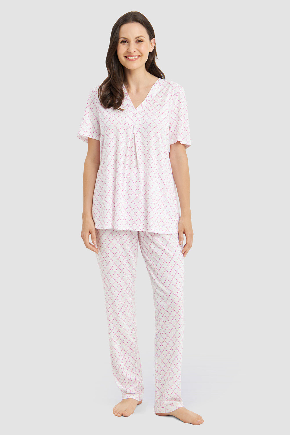 Féraud Pyjama Lang, Rautenmuster
