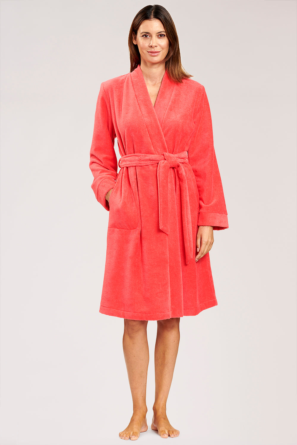 Frontalbild von Féraud Mantel Knielang